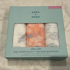 BNIB Aden + Anais Koi Pond Swaddle Blankets